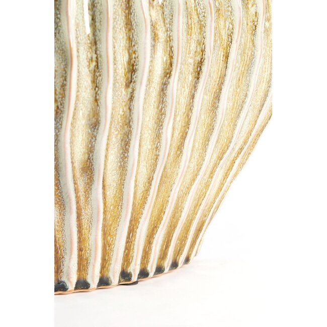 Light & Living Vaas deco 30x16x25 cm LORITO keramiek Olijf groen