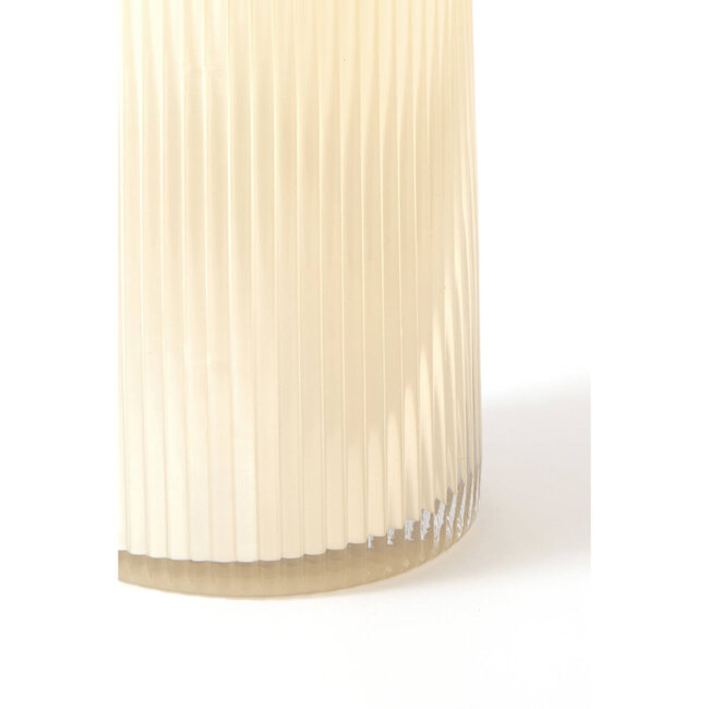 Light & Living Vaas Ø15x49,5 cm FARENZO glas crème