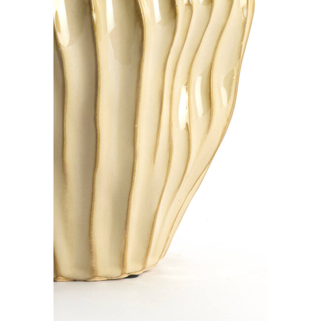 Light & Living Vaas deco Ø26x40 cm VECHHIA keramiek licht bruin