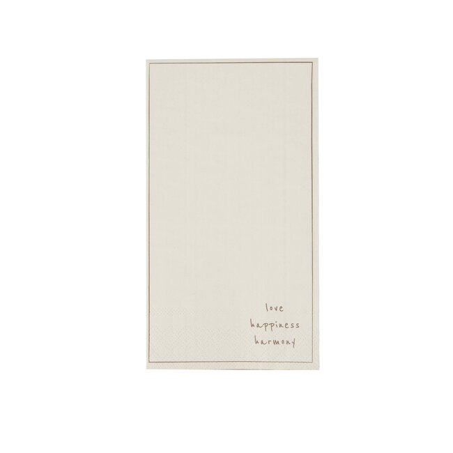 Zusss Napkins rectangle happiness