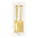Zusss Cake server and knife made with love heart gold