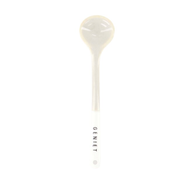 Zusss Tea spoon geniet white/sand