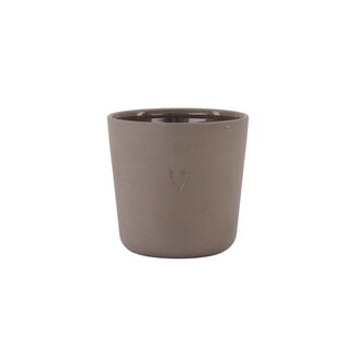Zusss Coffee mug heart donker bruin Zusss Coffee mug heart donker bruin