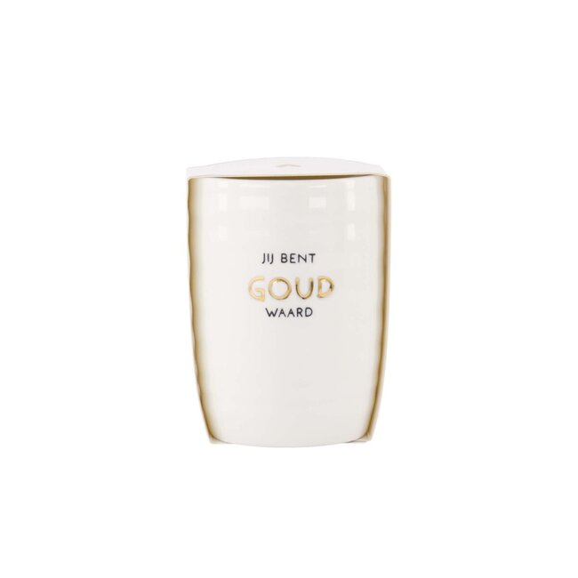 Zusss Koffiemok Jij bent goud waard wit goud