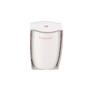 Zusss Koffiemok Best Friend wit donker roze Zusss Koffiemok Best Friend wit donker roze