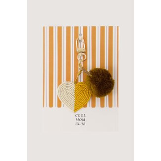 Zusss Ansichtkaart tashanger pompon hart cool mum club