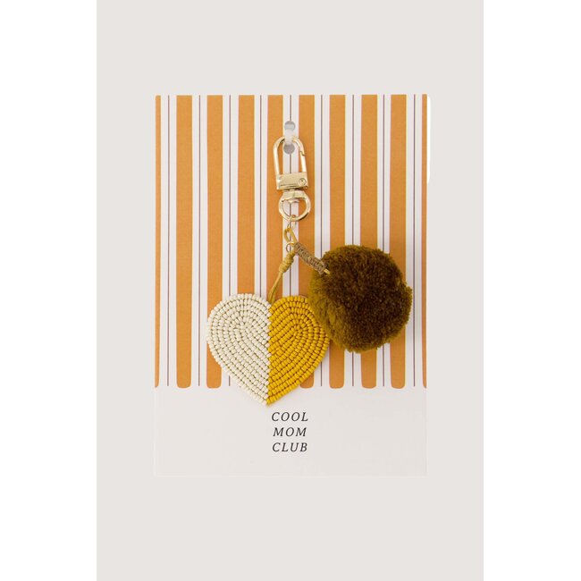 Zusss Ansichtkaart tashanger pompon hart cool mum club