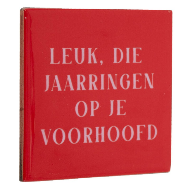 Tegeltje jaarringen