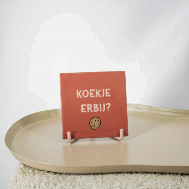 Tegeltje koekje erbij