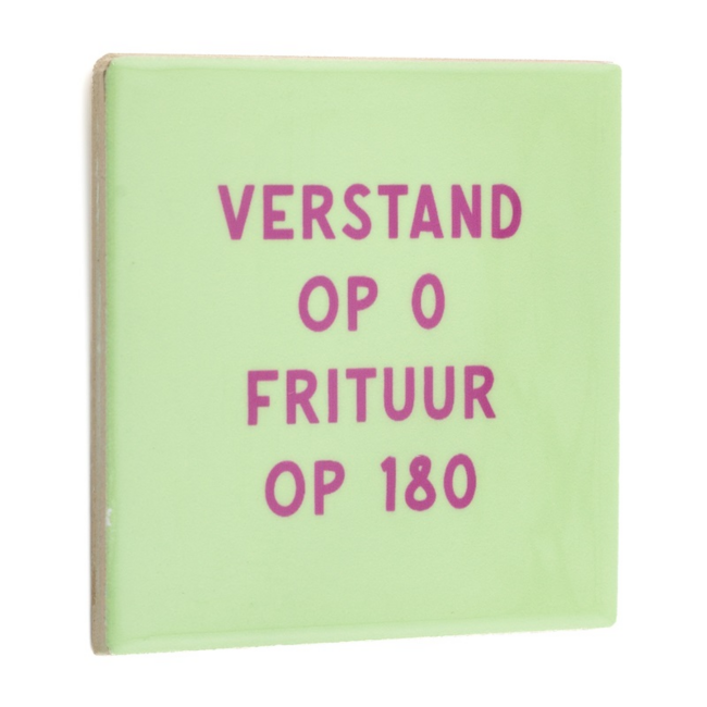 Tegeltje verstand op 0