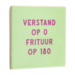 Tegeltje verstand op 0
