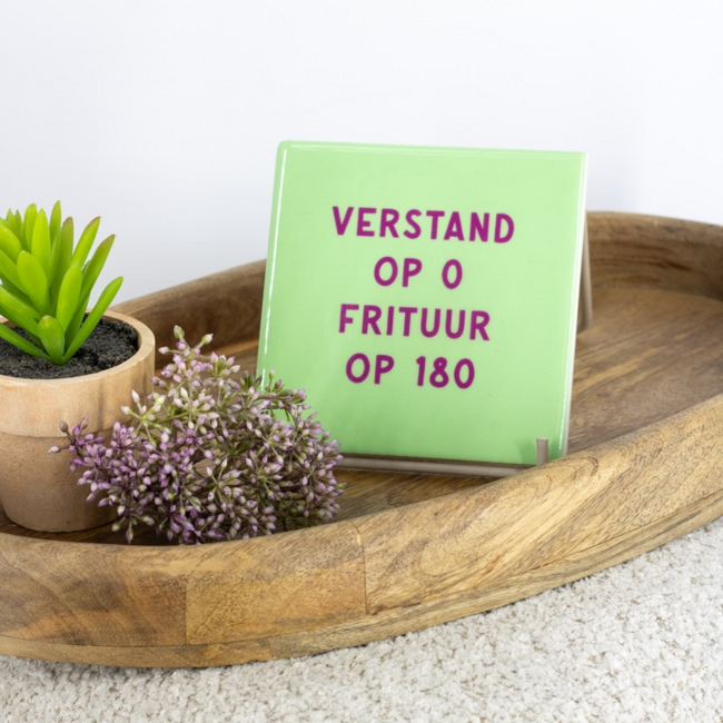 Tegeltje verstand op 0