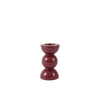 Light & Living Kandelaar Ø7,5x14 cm NYONS glans bordeaux