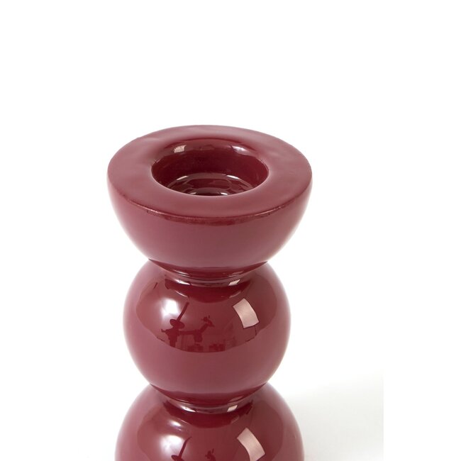 Light & Living Kandelaar Ø7,5x14 cm NYONS glans bordeaux
