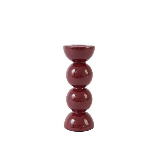 Light & Living Kandelaar Ø7,5x20,5 cm NYONS glans bordeaux