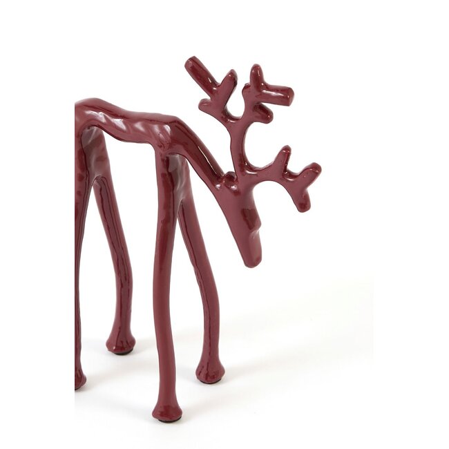 Light & Living Ornament 15x6x20 cm DEER glans bordeaux