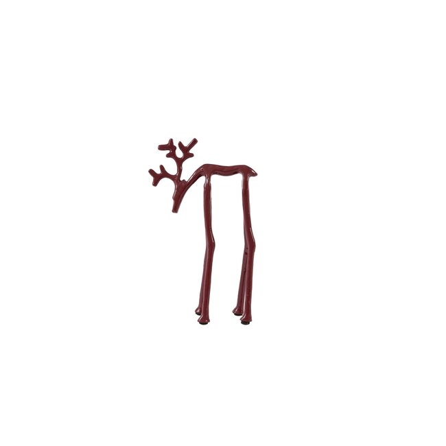 Light & Living Ornament 15x6x25 cm DEER glans bordeaux