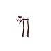 Light & Living Ornament 15x6x25 cm DEER glans bordeaux