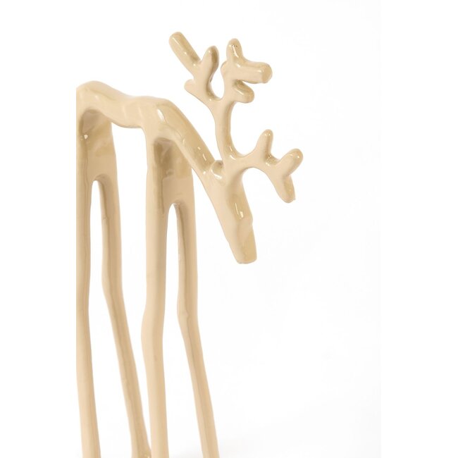Light & Living Ornament 15x6x25 cm DEER glans zand