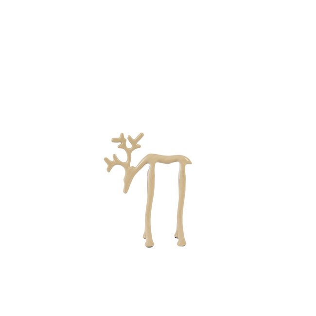 Light & Living Ornament 15x6x20 cm DEER glans zand