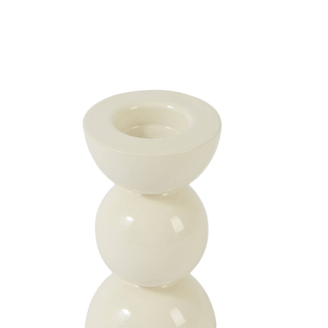 Light & Living Kandelaar Ø7,5x14 cm NYONS glans crème