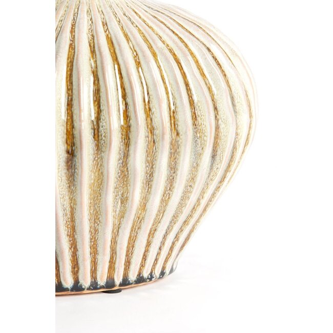 Light & Living Vaas deco 25x14x20 cm LORITO keramiek olijf groen