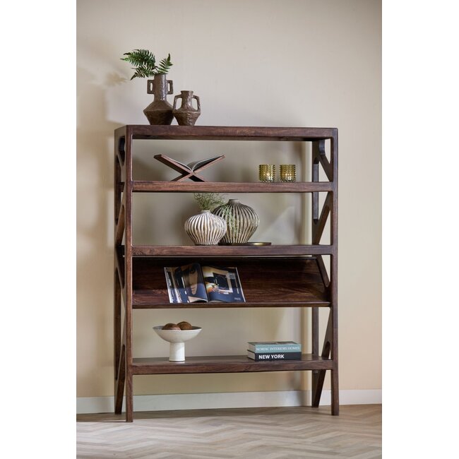 Light & Living Vaas deco 25x14x20 cm LORITO keramiek olijf groen