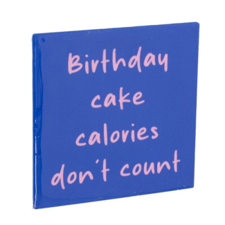 Tegeltje birthday cake calories