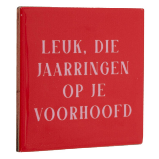 Tegeltje jaarringen