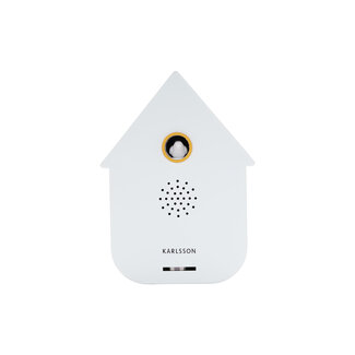 Present Time Sound Box Modern Cuckoo White