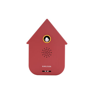 Present Time Sound box Modern Cuckoo red ochre