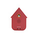 Present Time Sound box Modern Cuckoo red ochre