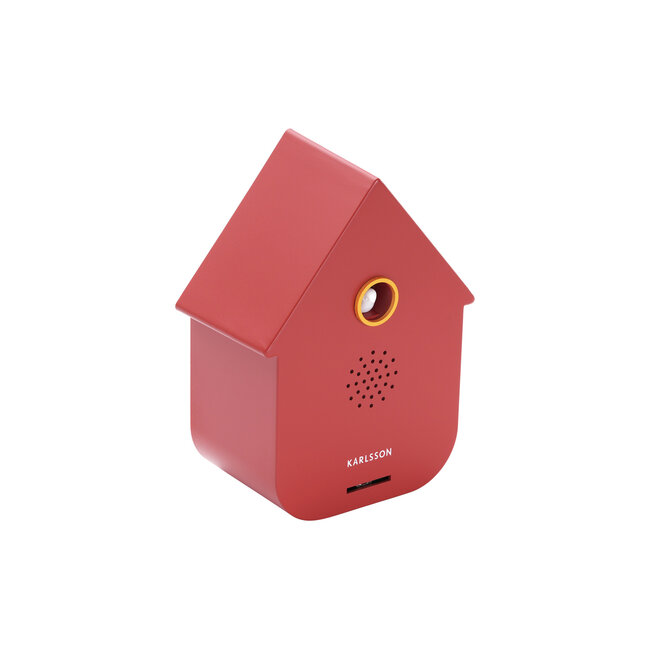 Present Time Sound box Modern Cuckoo red ochre