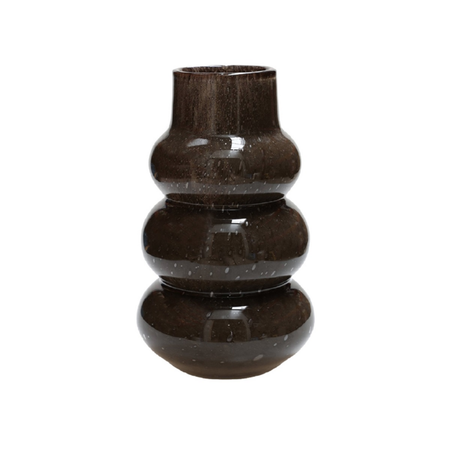 Vase the World Vaas Lomami Elite dark brown Ø18 x H30 cm