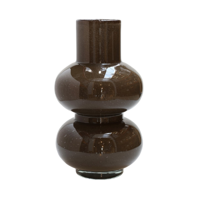 Vase the World Vaas Alima Elite dark brown Ø20 x H35 cm