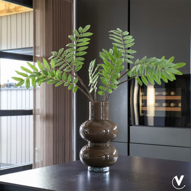 Vase the World Vaas Alima Elite dark brown Ø20 x H35 cm