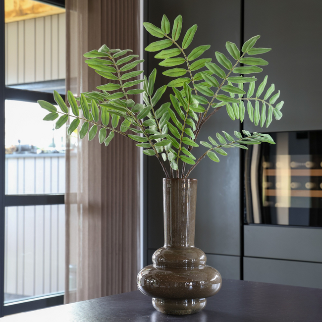 Vase the World Vaas Bolombo Elite dark brown Ø20 x H36 cm