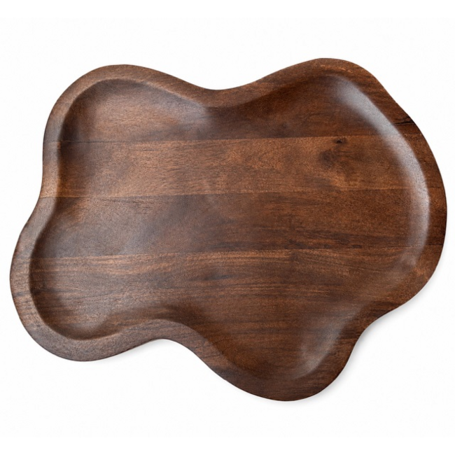 Vase the World Dienblad Santos M walnut L50 x B40 x H2 cm