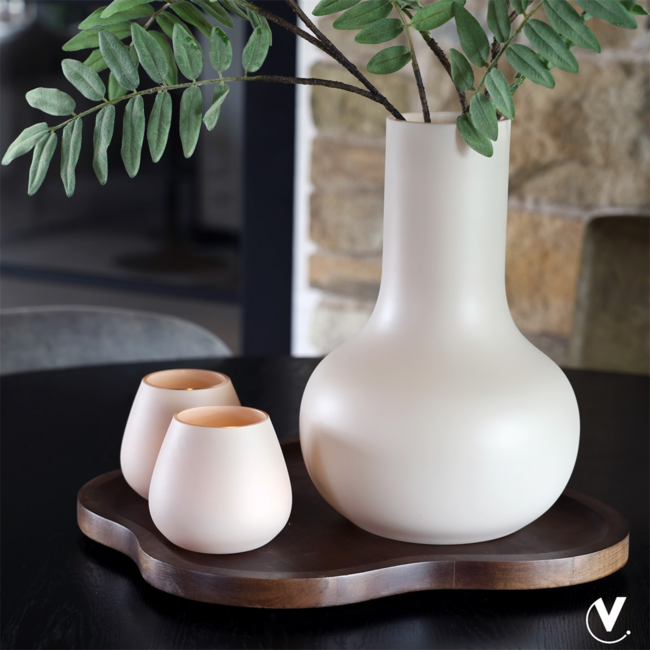 Vase the World Dienblad Breckenridge L walnut Ø45 x H45 cm