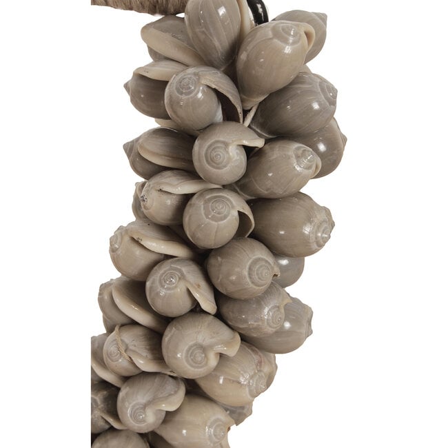 Pole to Pole Schelpenketting op voet 19x7x29 cm