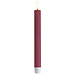 Deluxe Homeart Magenta LED Dinner Candle 2 stuks Ø9.2,2 x 24 cm
