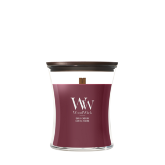 Woodwick Dark Cherry Medium Candle WoodWick© 60h. Woodwick Dark Cherry Medium Candle WoodWick© 60h.