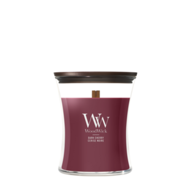 Woodwick Dark Cherry Medium Candle WoodWick© 60h.