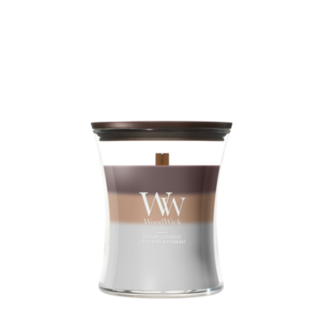 Woodwick Trilogy Radiant Cashmere Medium Candle WoodWick© 60h. Woodwick Trilogy Radiant Cashmere Medium Candle WoodWick© 60h.