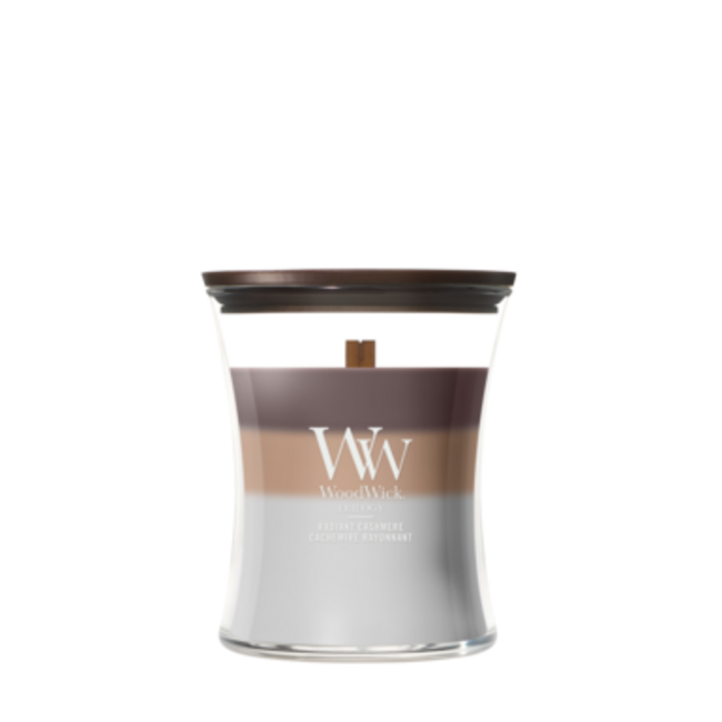 Woodwick Trilogy Radiant Cashmere Medium Candle WoodWick© 60h.