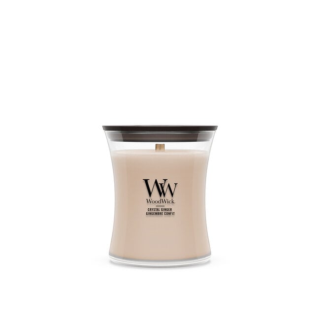 Woodwick Crystal Ginger Medium Candle WoodWick© 60h.