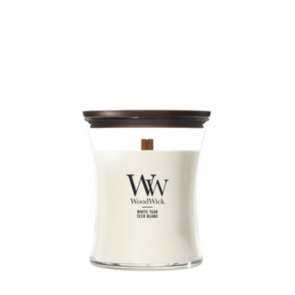 Woodwick White Teak Medium WoodWick Candle 60h.