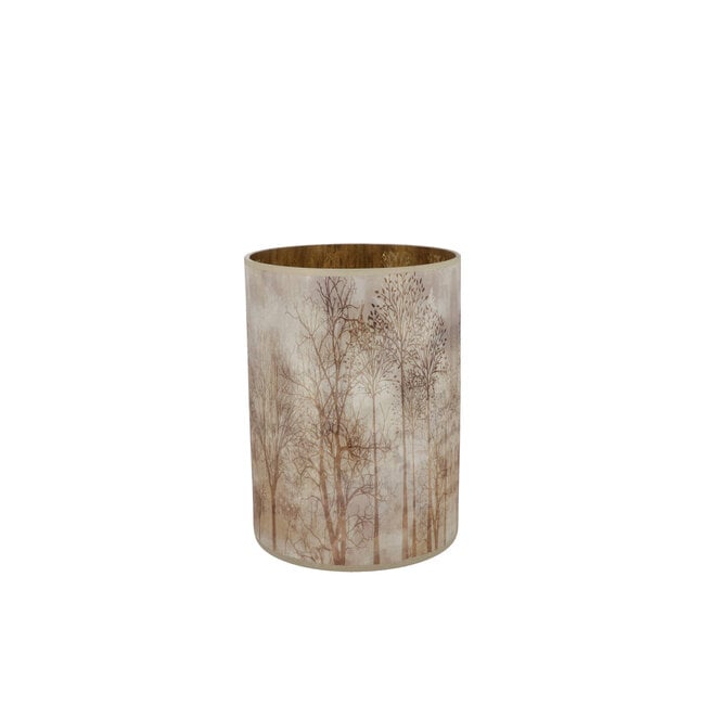 Windlicht Ruby Brown Forest 9x10 cm