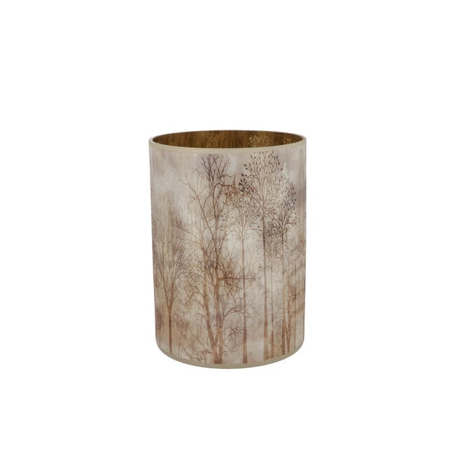 Windlicht Ruby Brown Forest 10x13 cm