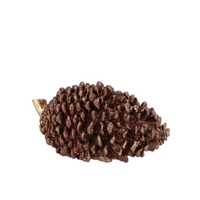 Decoratie Dennenappel Sia Brown 19x11x9cm